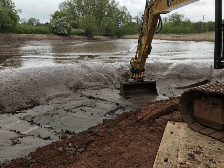 Wombourne silt removal