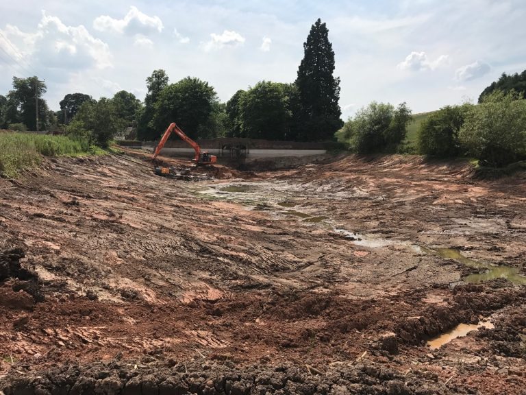 Wombourne pool de-silting
