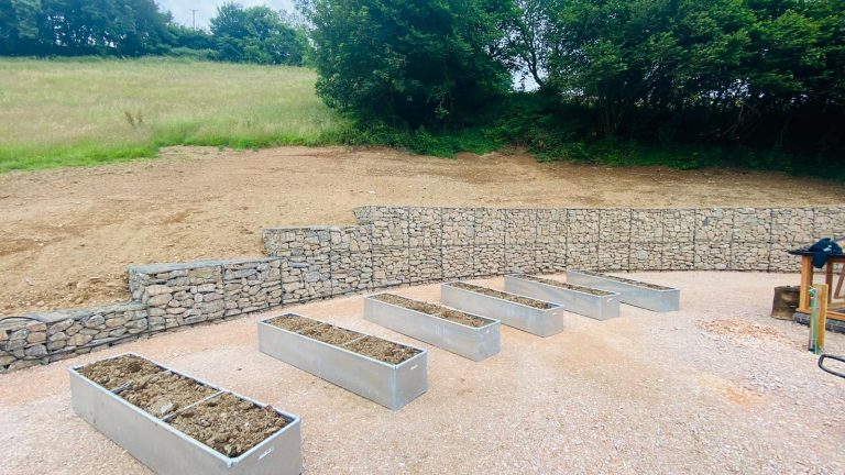 gabions and planters
