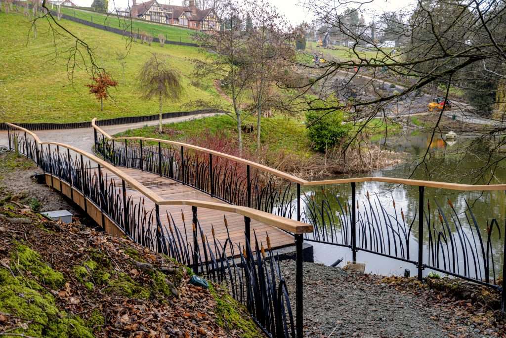 Completed Steel Bridge With Coated Decking