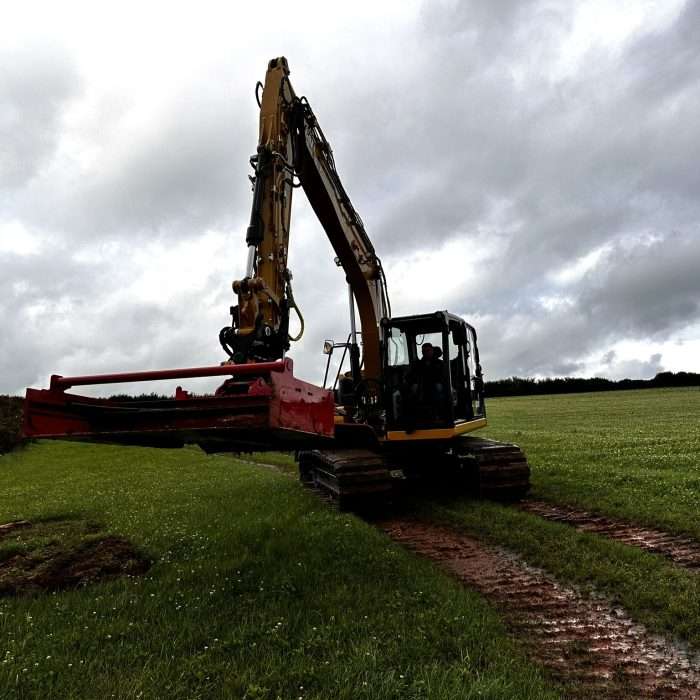 Turf Translocation with Landmarc's Turf Cutting Bucket