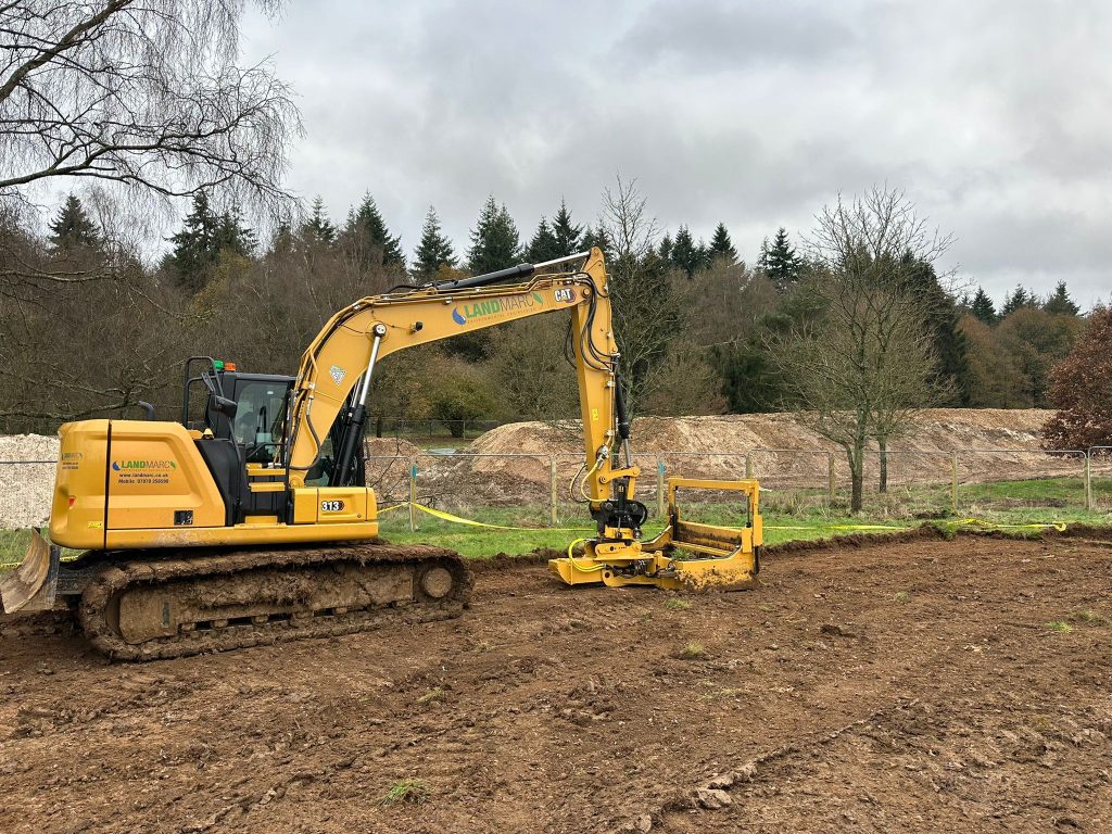 Cutting turf for relocation