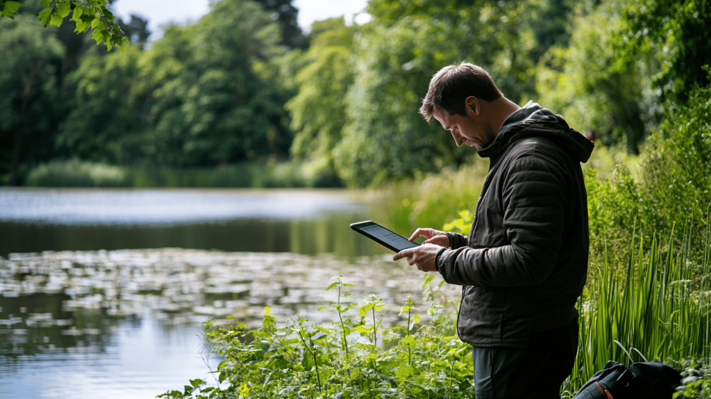 Infographic illustrating five ways environmental data enhances outdoor fitness, including weather graphs, air quality maps, UV index, elevation routes, and noise maps.