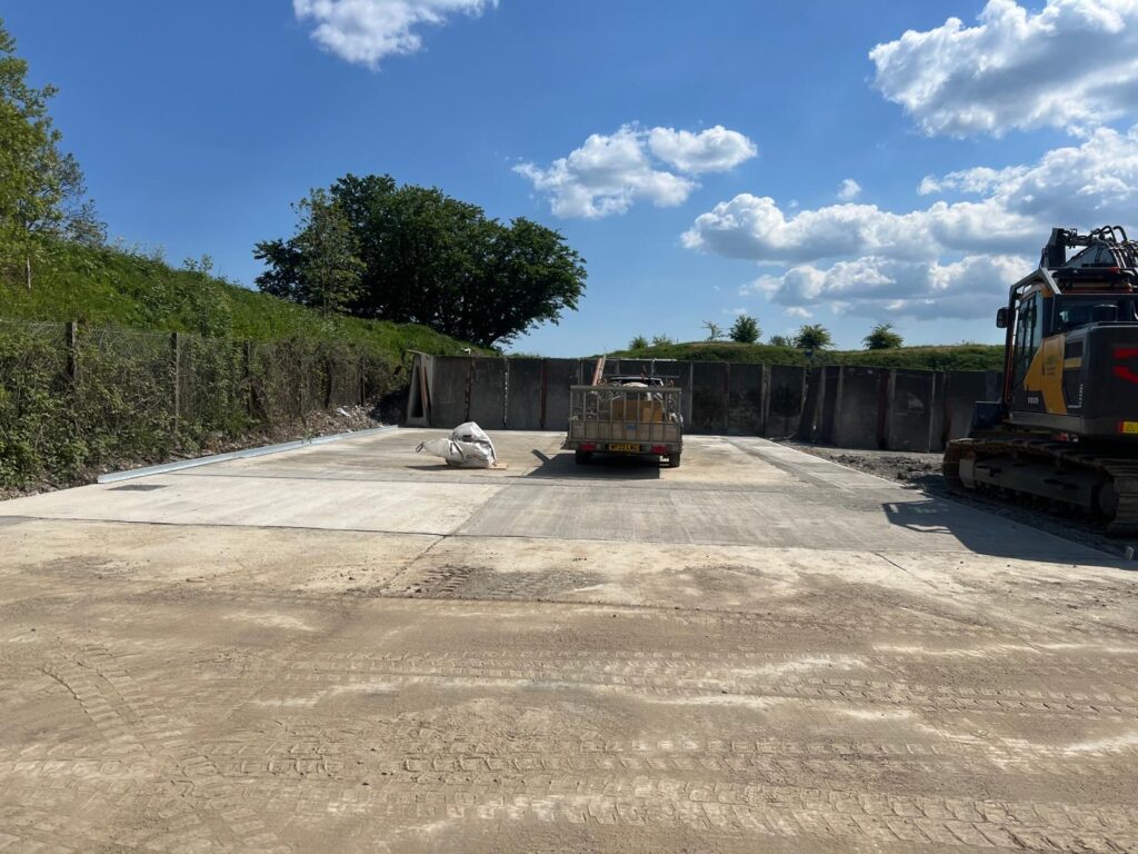 Leachate tank and drainage installation project completed at Hayedown Waste Transfer Station near Tavistock.